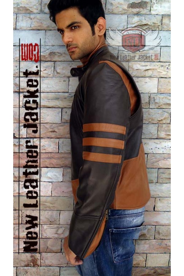Men Origins Wolverine Brown Leather Jacket X Men Origins Wolverine Brown Leather Jacket