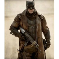 Batman Knightmare Future Brown Leather Coat