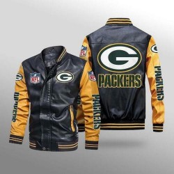Green Bay Packers Vintage Leather Jacket