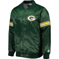 Green Bay Packers The Pick and Roll Full Snap Jacket Green Bay Packers The Pick and Roll Full Snap Jacket