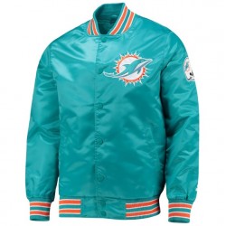 Miami Dolphins Green Full Snap Jacket