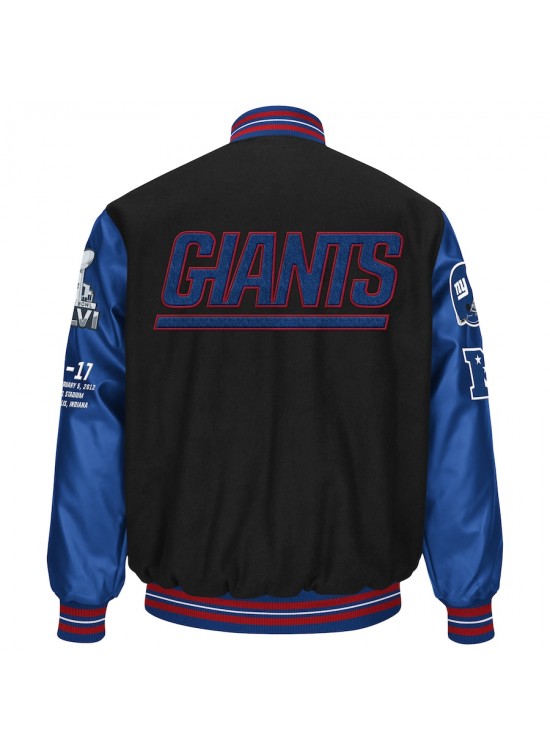 New York Giants Super Bowl XLVI 10 Year Anniversary Jacket