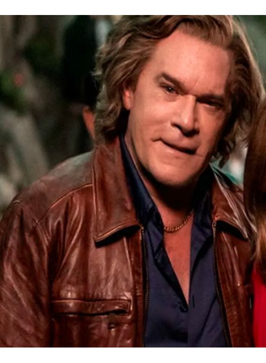 Ray Liotta Cocaine Bear Syd Brown Leather Jacket