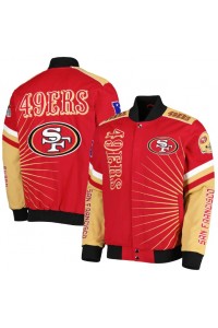 San Francisco 49ers Extreme Redzone Full Snap Varsity Jacket