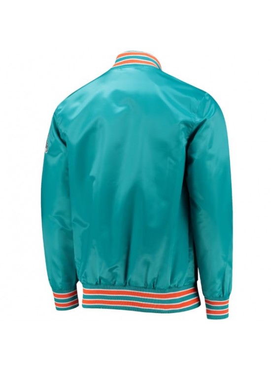 Miami Dolphins Green Full Snap Jacket