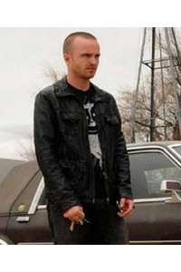 Jesse Pinkman Breaking Bad Aaron Paul Black Leather Jacket Jesse Pinkman Breaking Bad Aaron Paul Black Leather Jacket