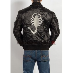 Black Ryan Gosling Drive Movie Scorpion Jacket