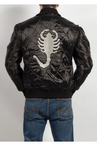 Black Ryan Gosling Drive Movie Scorpion Jacket