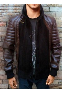 Horns Daniel Radcliffe Brown Leather Jacket