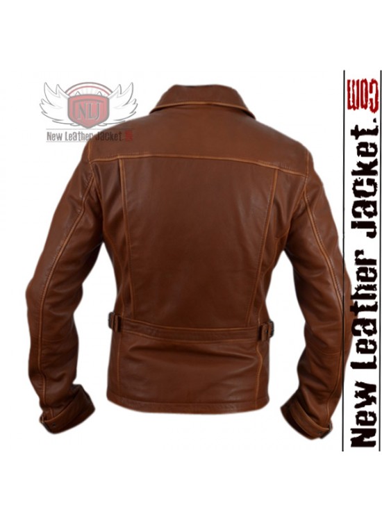 First Avenger Brown Leather Jacket