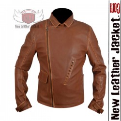 Captain America First Avenger Brown Leather Jacket