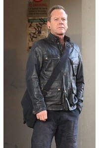 Jack Bauer 24 Live Another Day Black Leather Jacket