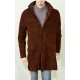 Longmire Brown Suede Leather Coat
