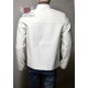 Le Mans Steve McQueen White Leather Jacket