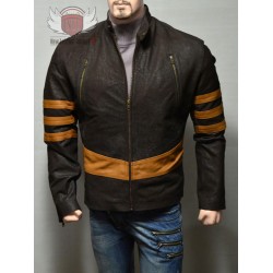X Men Wolverine Distressed Leather Jacket