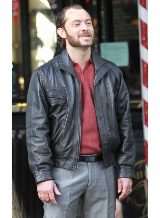 Dom Hemingway Jude Law Bomber Leather Jacket