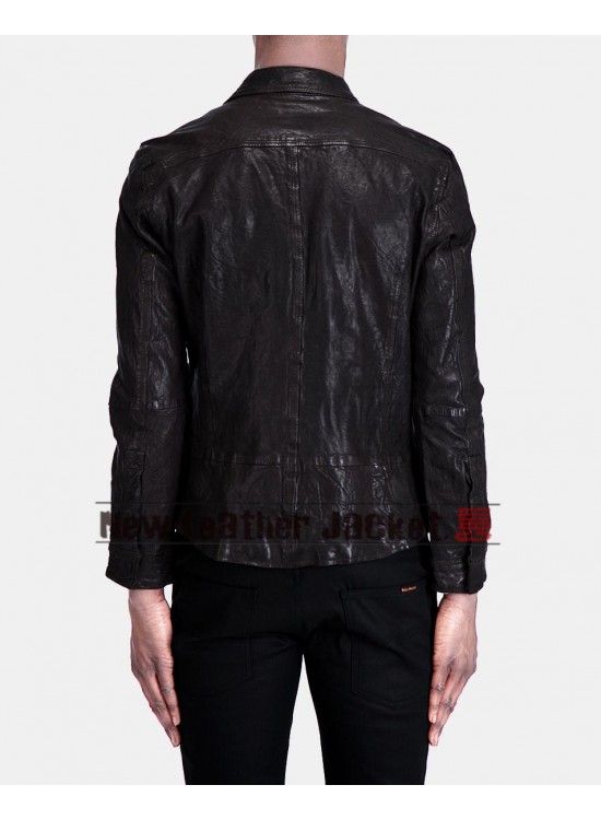 The Vampire Diaries Season 2 Damon Salvatore Leather Jacket