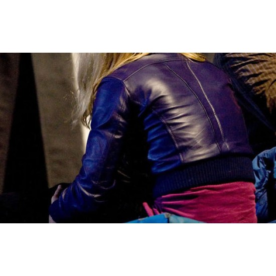 Doctor Who Rose Tyler Purple Leather Jacket
