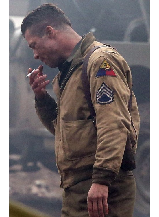 Brad Pitt Fury 2014 WW2 Jacket