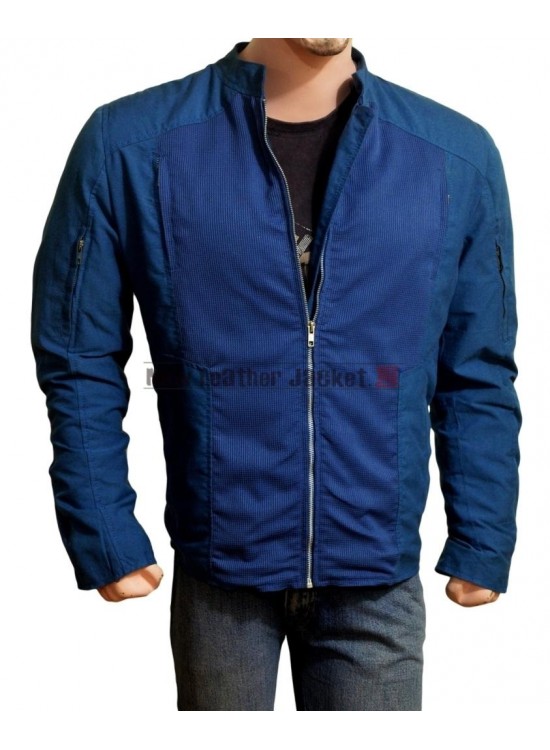 Captain America Chris Evans Blue Jacket