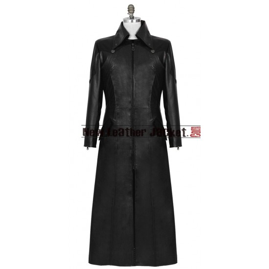 Dante Devil May Cry 4 Black Leather Coat Dante Devil May Cry 4 Black Leather Coat