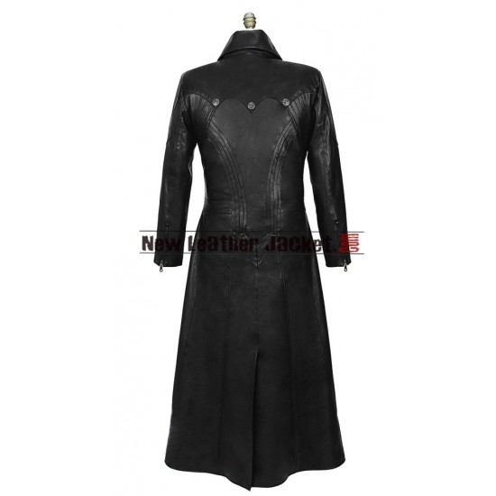 Dante Devil May Cry 4 Black Leather Coat