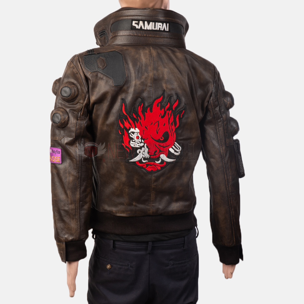 Samurai Cyberpunk 2077 Leather Jacket