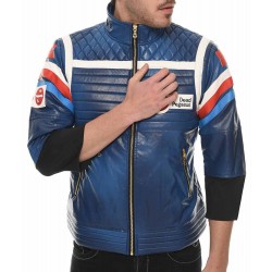 My Chemical Romance Party Poison Blue Leather Jacket