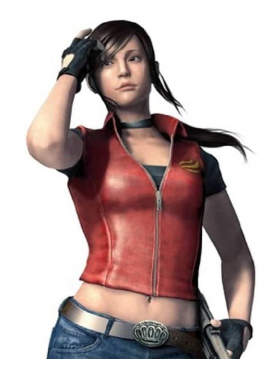 Claire Red field Resident Evil Leather Vest