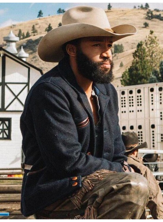 Denim Richards Yellowstone Colby Black Wool Jacket