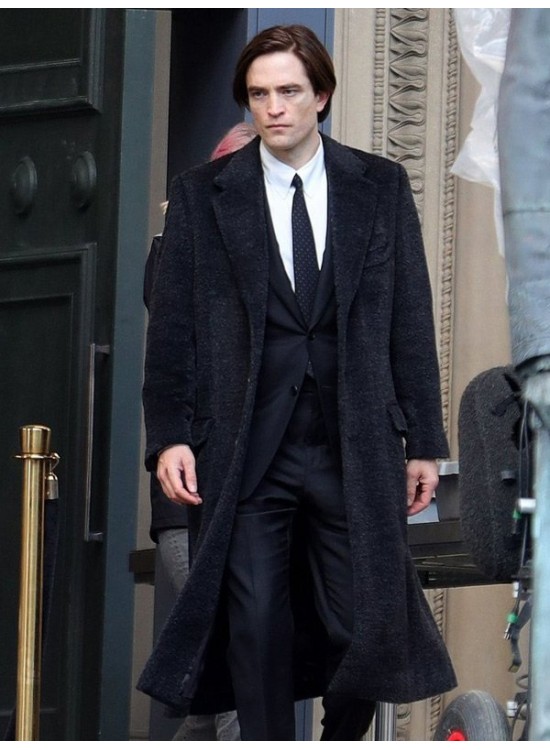 Robert Pattinson Bruce Wayne Black Coat