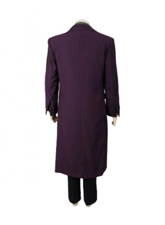 Joker The Dark Knight Heath Ledger Purple Cotton Coat