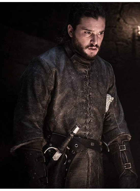 Kit Harington Game of Thrones Jon Snow Leather Jacket