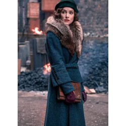 Sophie Rundle Peaky Blinders Season 5 Ada Shelby Fur Collar Coat