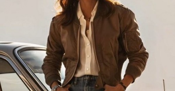 Top Gun Maverick Penny Benjamin Brown Jacket