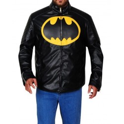 Batman Bruce Wayne Lego Black Leather Jacket