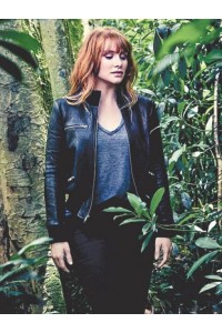 Claire Dearing Jurassic World Dominion Bryce Dallas Black Leather Jacket