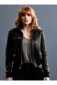 Claire Dearing Jurassic World Dominion Bryce Dallas Black Leather Jacket