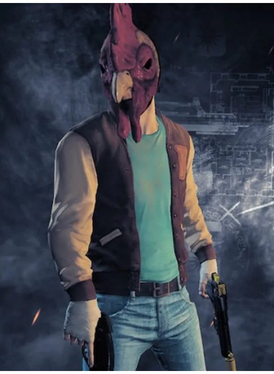 Payday 2 Hotline Miami Varsity Jacket