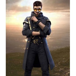 Free Fire Battlegrounds Alok Garena Trench Leather Coat
