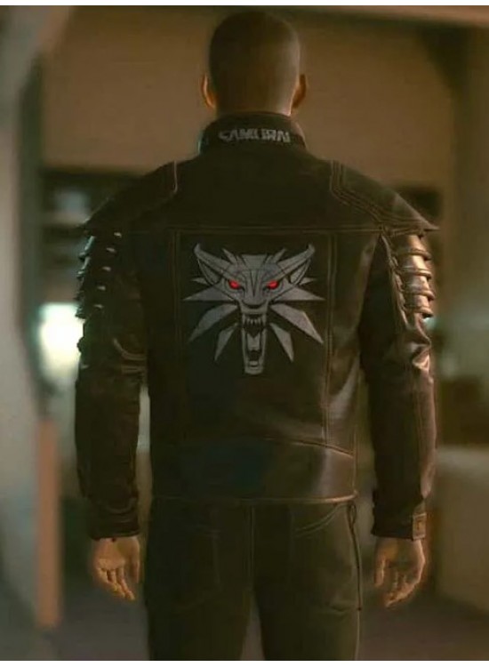 Cyberpunk 2077 Wolf School Brown Leather Jacket