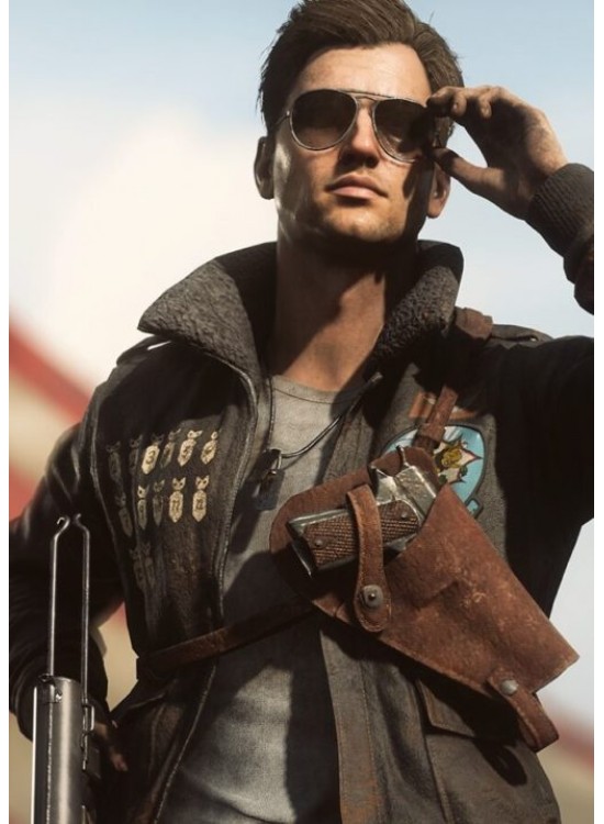 Battlefield 5 Steve Fisher Leather Jacket