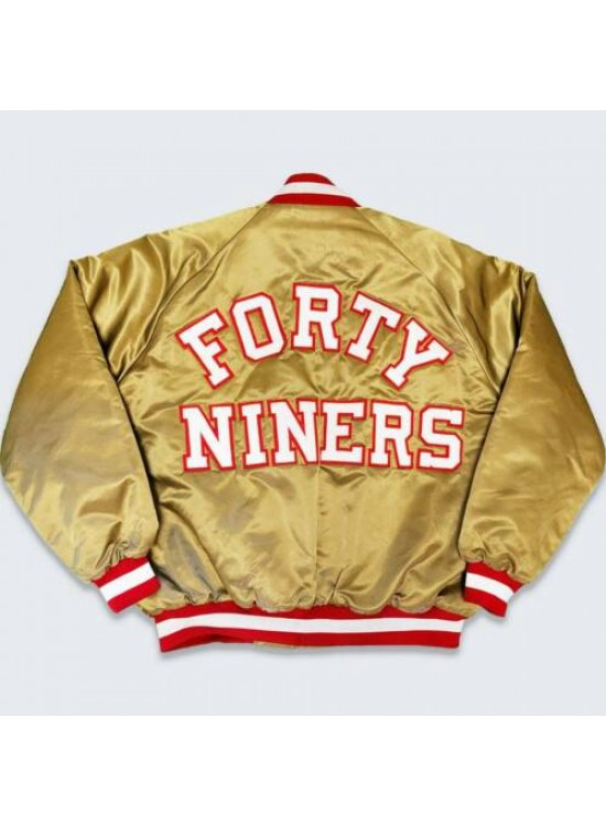 San Francisco Forty Niners Vintage Gold Jacket