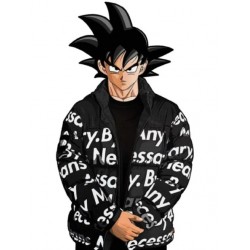 Dragon Ball Z Goku Black Puffer Drip Jacket