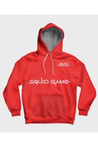 Squid Game Doll Red Pullover Hoodie