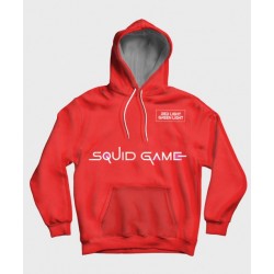 Squid Game Doll Red Pullover Hoodie