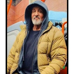 Sylvester Stallone Samaritan Stanley Kominski Yellow Puffer Jacket