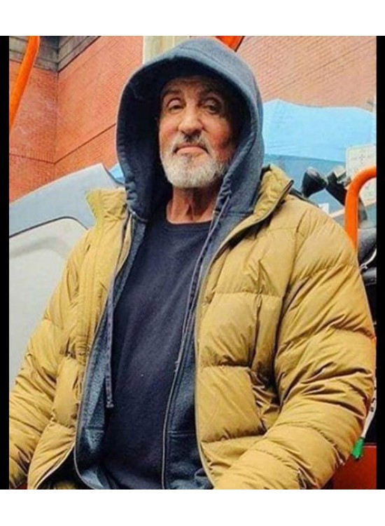 Sylvester Stallone Samaritan Stanley Kominski Yellow Puffer Jacket