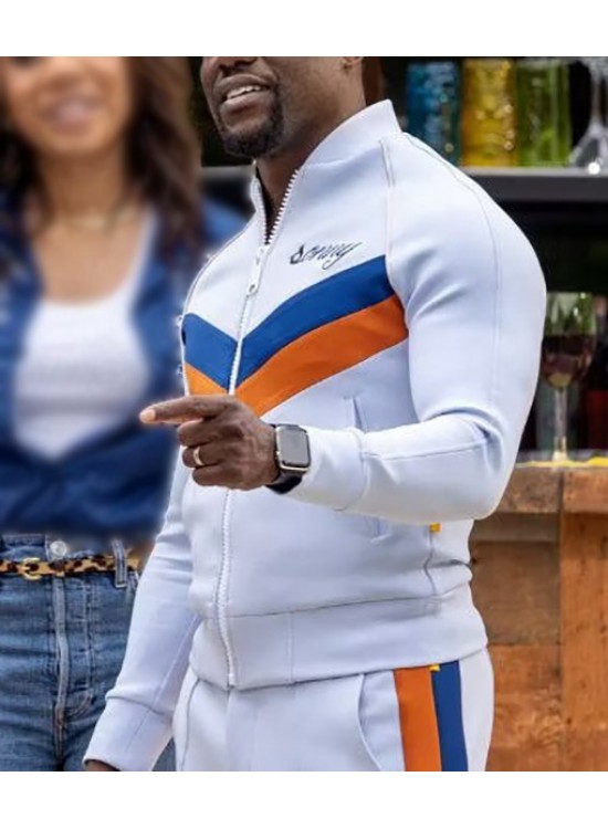 Huck Dembo Me Time 2022 Mark Wahlberg White Tracksuit