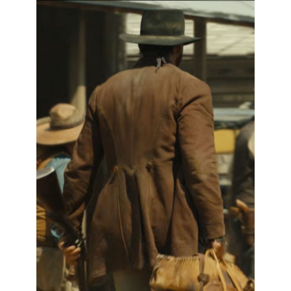 Tim McGraw 1883 James Dutton Brown Leather Coat